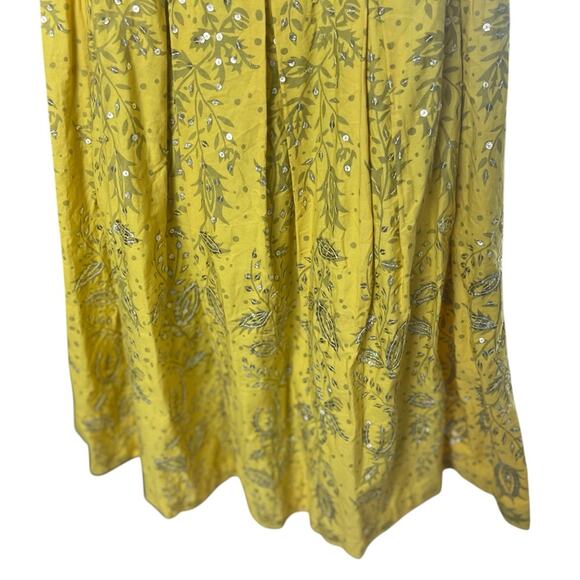 Yoana Baraschi Marigold Strapless Dress, Sequins, Fit & Flare, Anthropologie, S - Picture 4 of 6